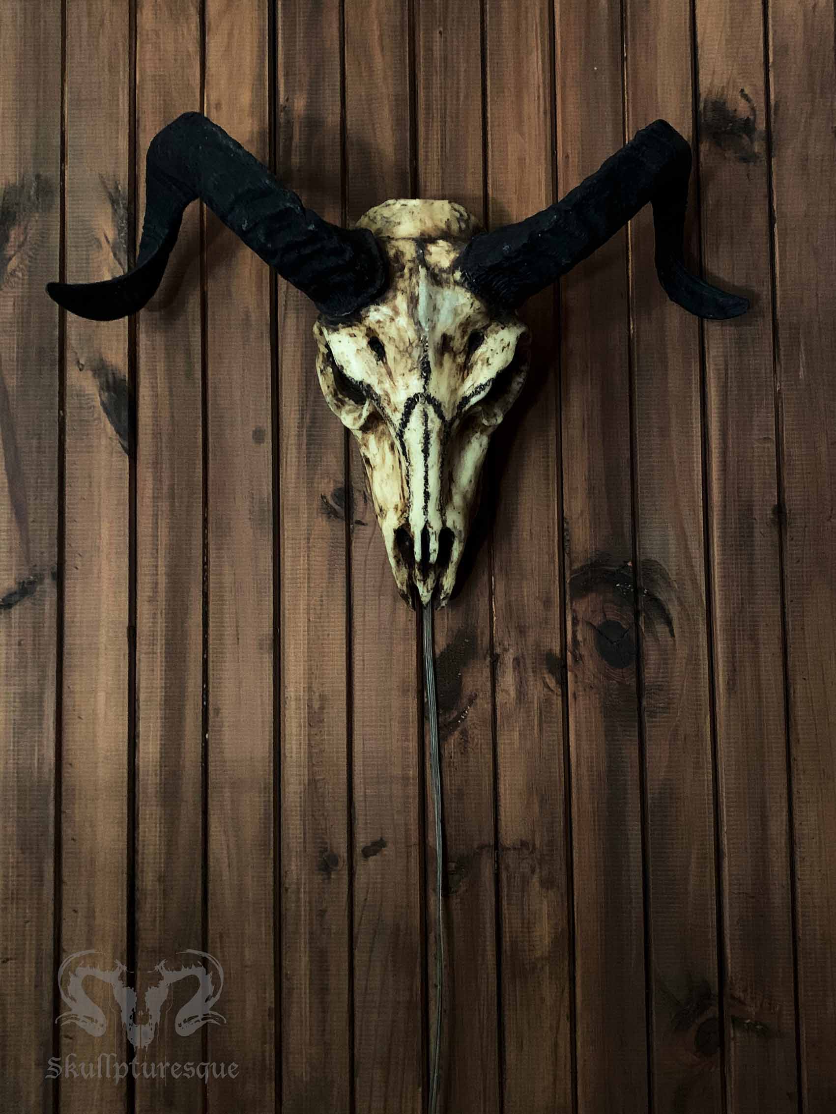 Goat Skull Lamp